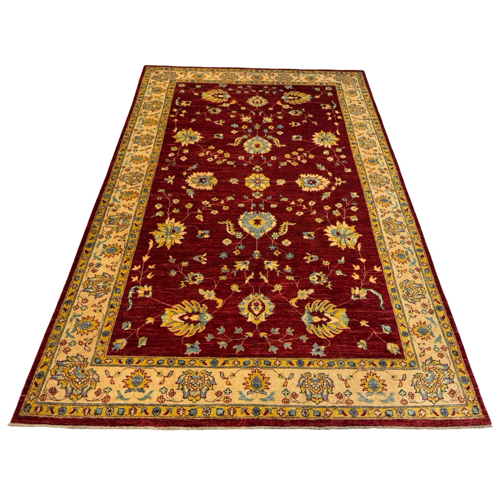 296 x 196 cm Afghan Chobi Ziegler Hand-Knotted Wool Rug