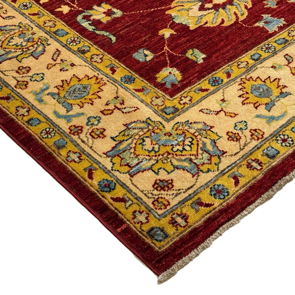 296 x 196 cm Afghan Chobi Ziegler Hand-Knotted Wool Rug