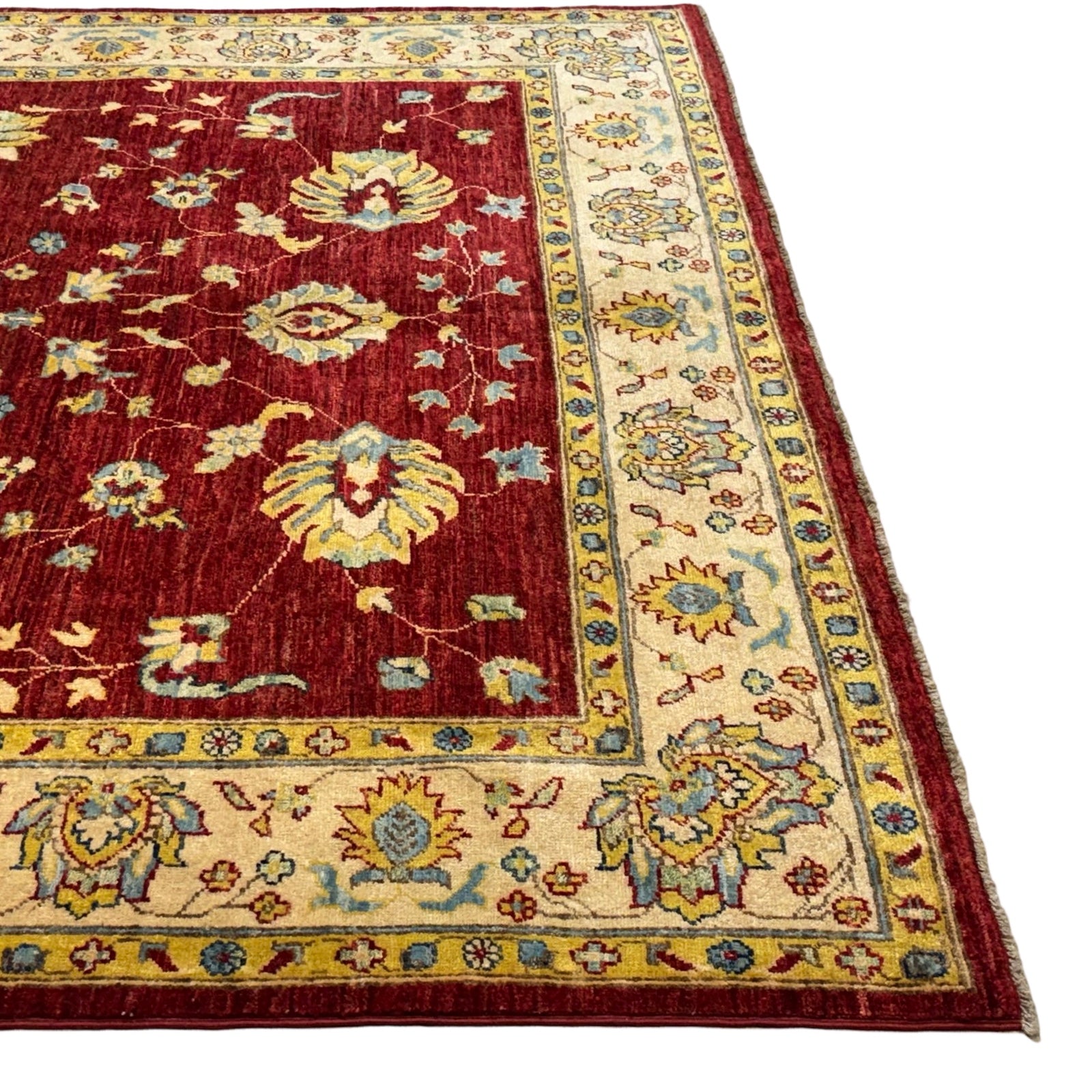 296 x 196 cm Afghan Chobi Ziegler Hand-Knotted Wool Rug