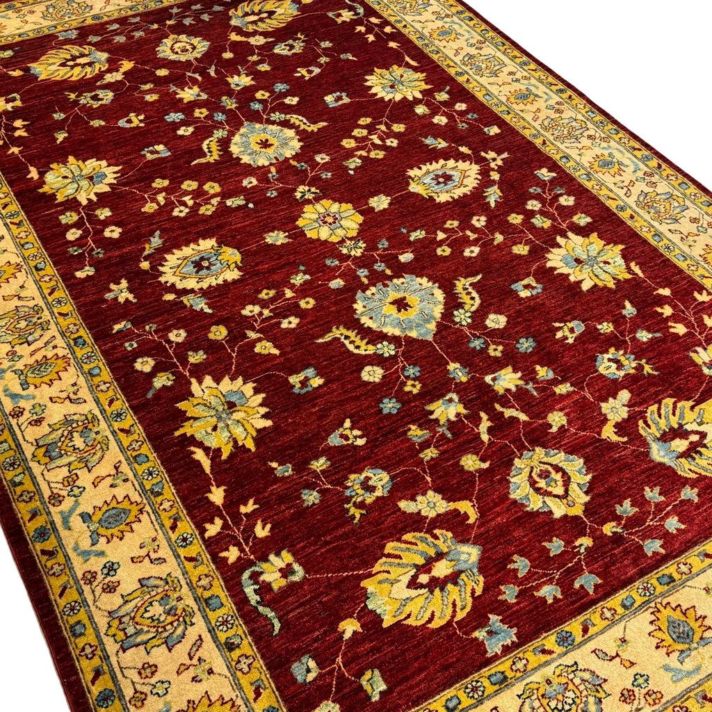 296 x 196 cm Afghan Chobi Ziegler Hand-Knotted Wool Rug