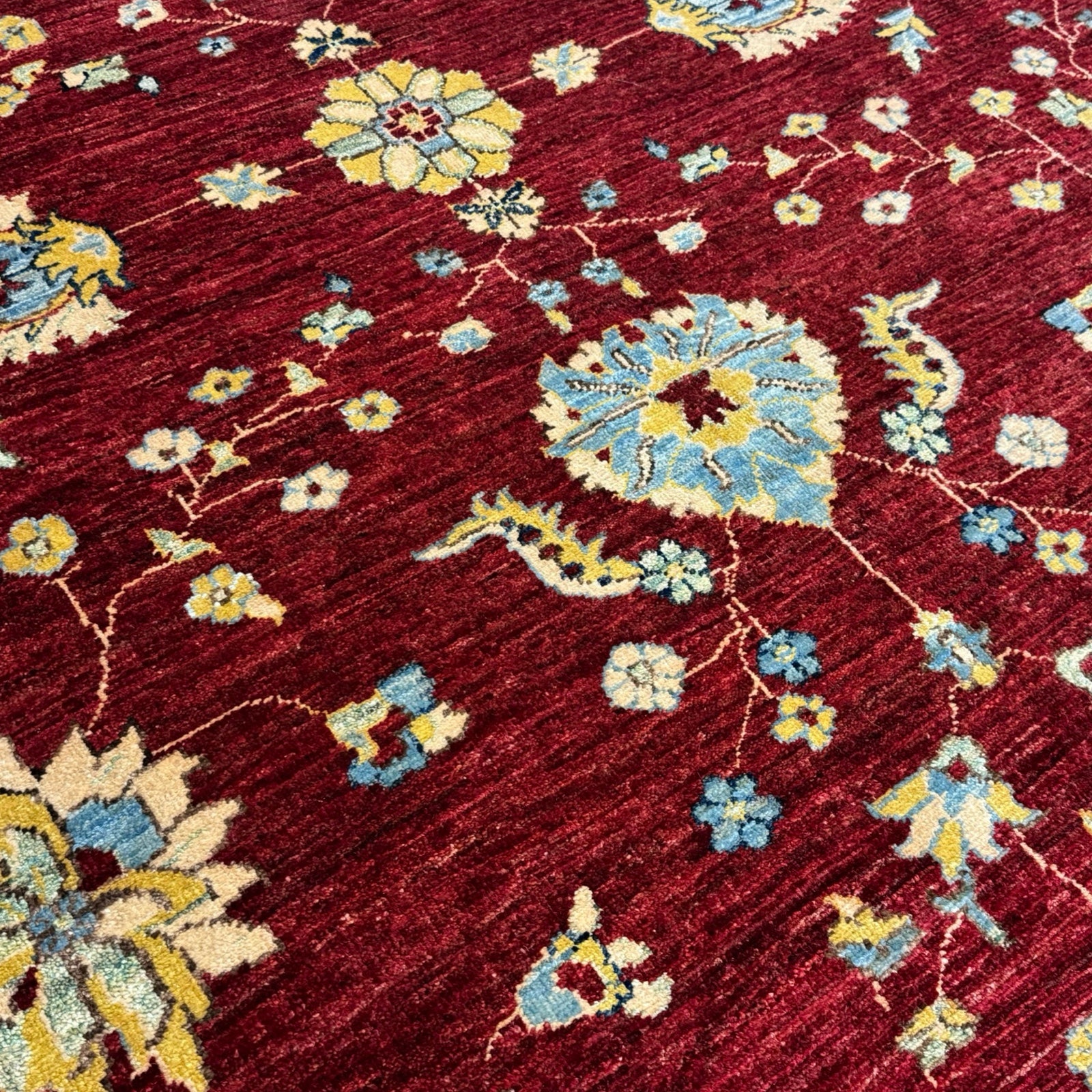 296 x 196 cm Afghan Chobi Ziegler Hand-Knotted Wool Rug