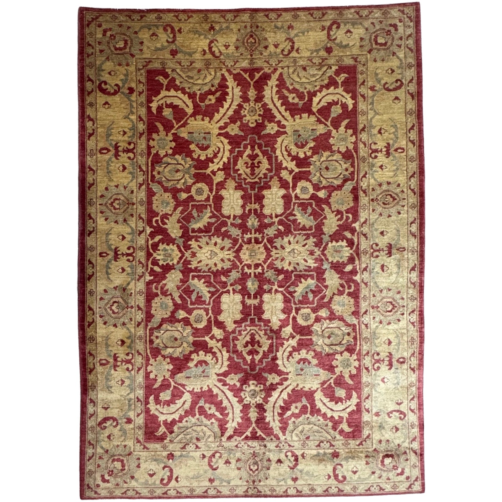 290 x 200 cm Afghan Chobi Ziegler Hand-Knotted Wool Rug