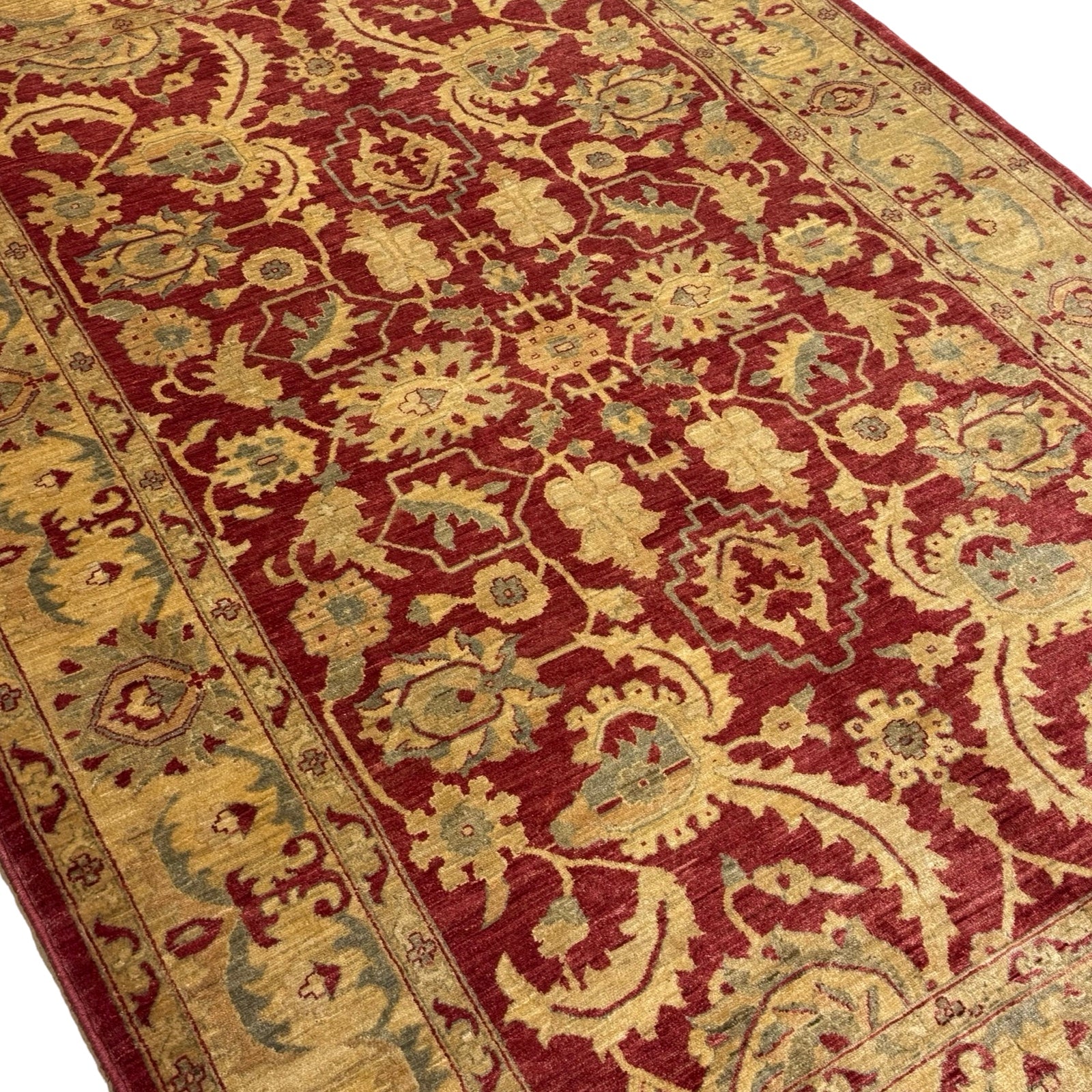 290 x 200 cm Afghan Chobi Ziegler Hand-Knotted Wool Rug