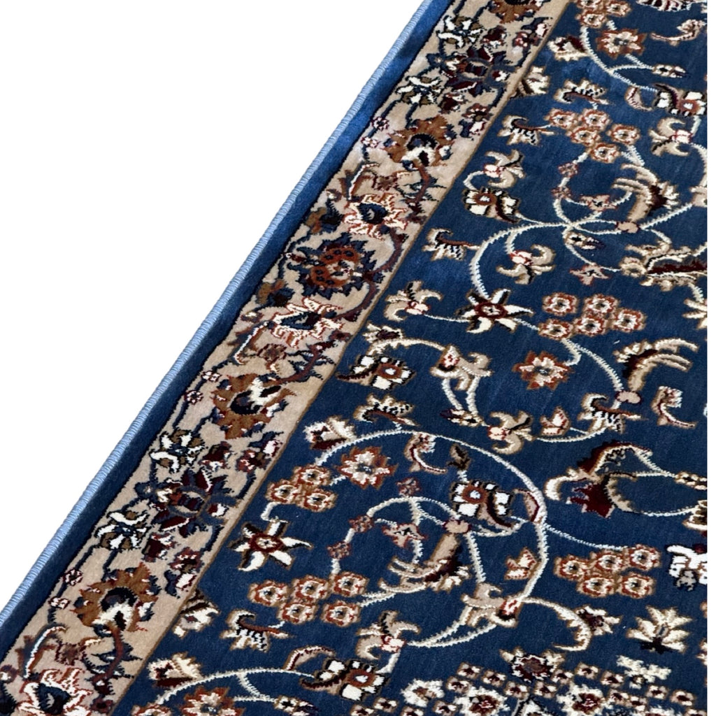 600 x 80cm Royal Mashad – Blue Runner Rug
