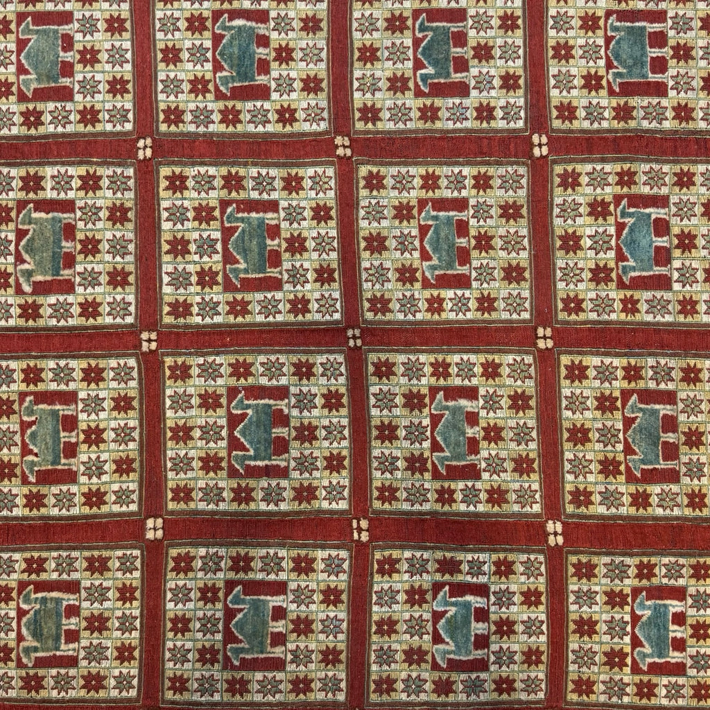 241 x 174 cm Hand-Woven Tribal Afghan Kilim Somak – Wool Rug