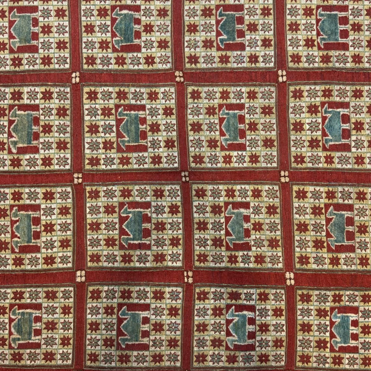 241 x 174 cm Hand-Woven Tribal Afghan Kilim Somak – Wool Rug