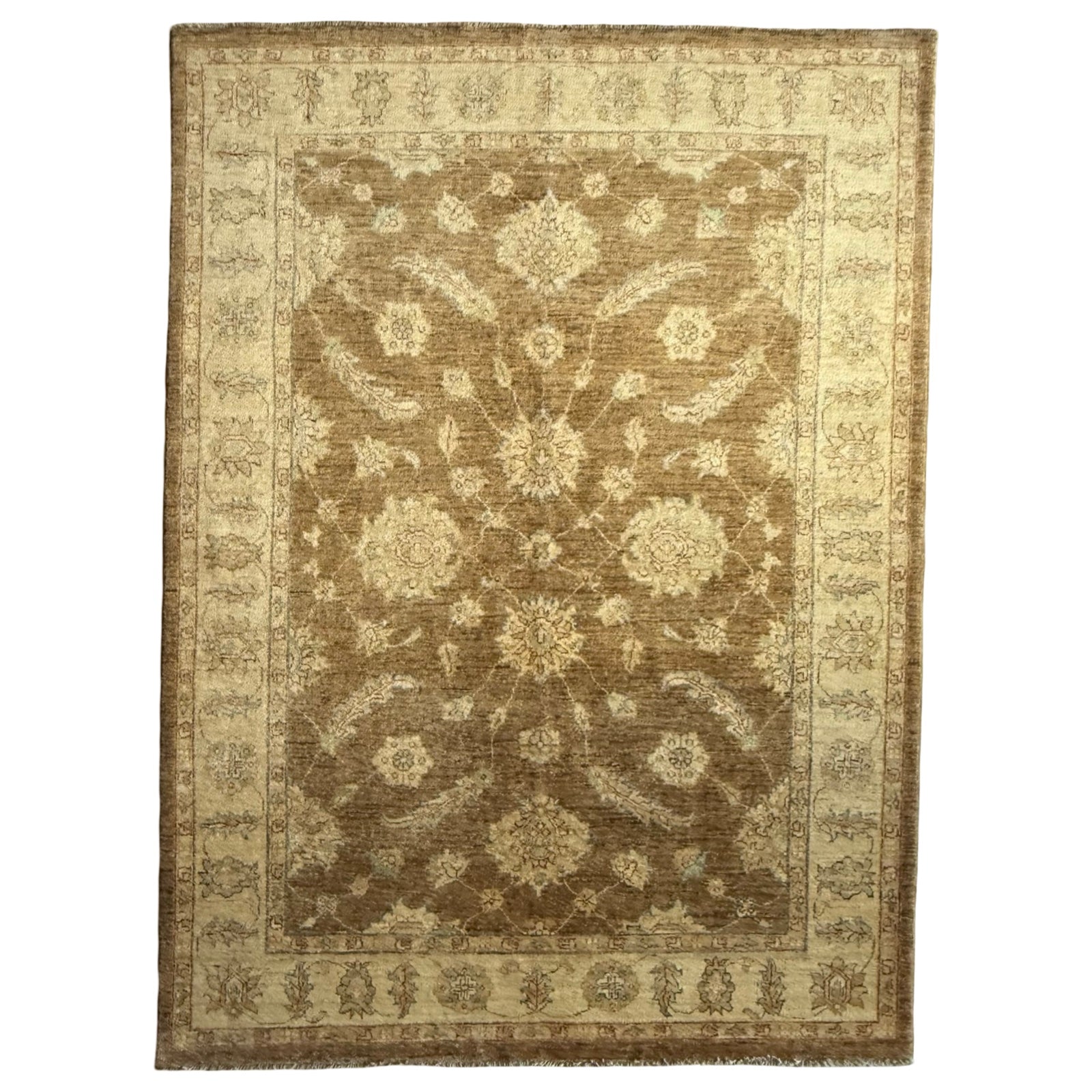 210 x 156 cm Afghan Chobi Hand-Knotted Wool Rug
