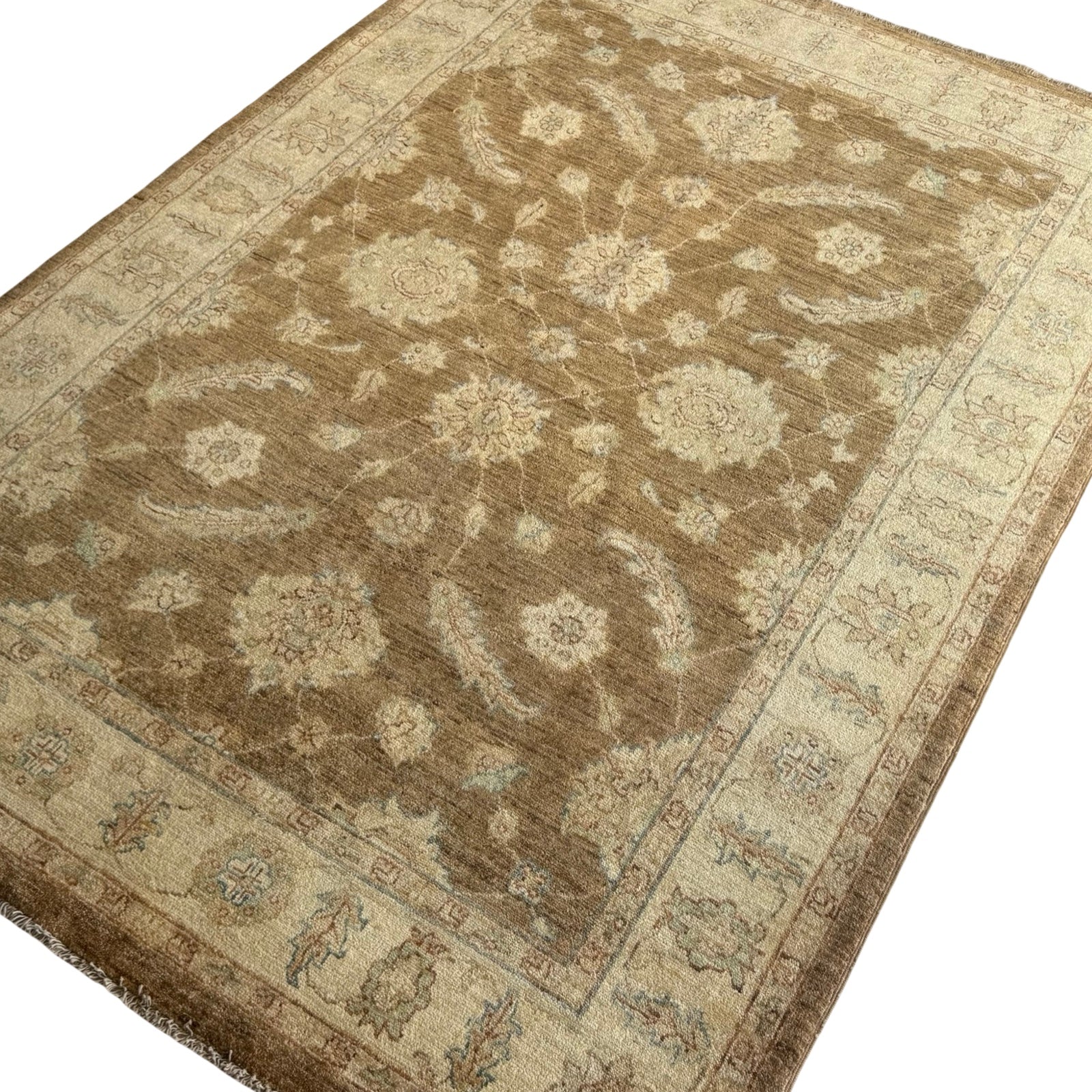 210 x 156 cm Afghan Chobi Hand-Knotted Wool Rug