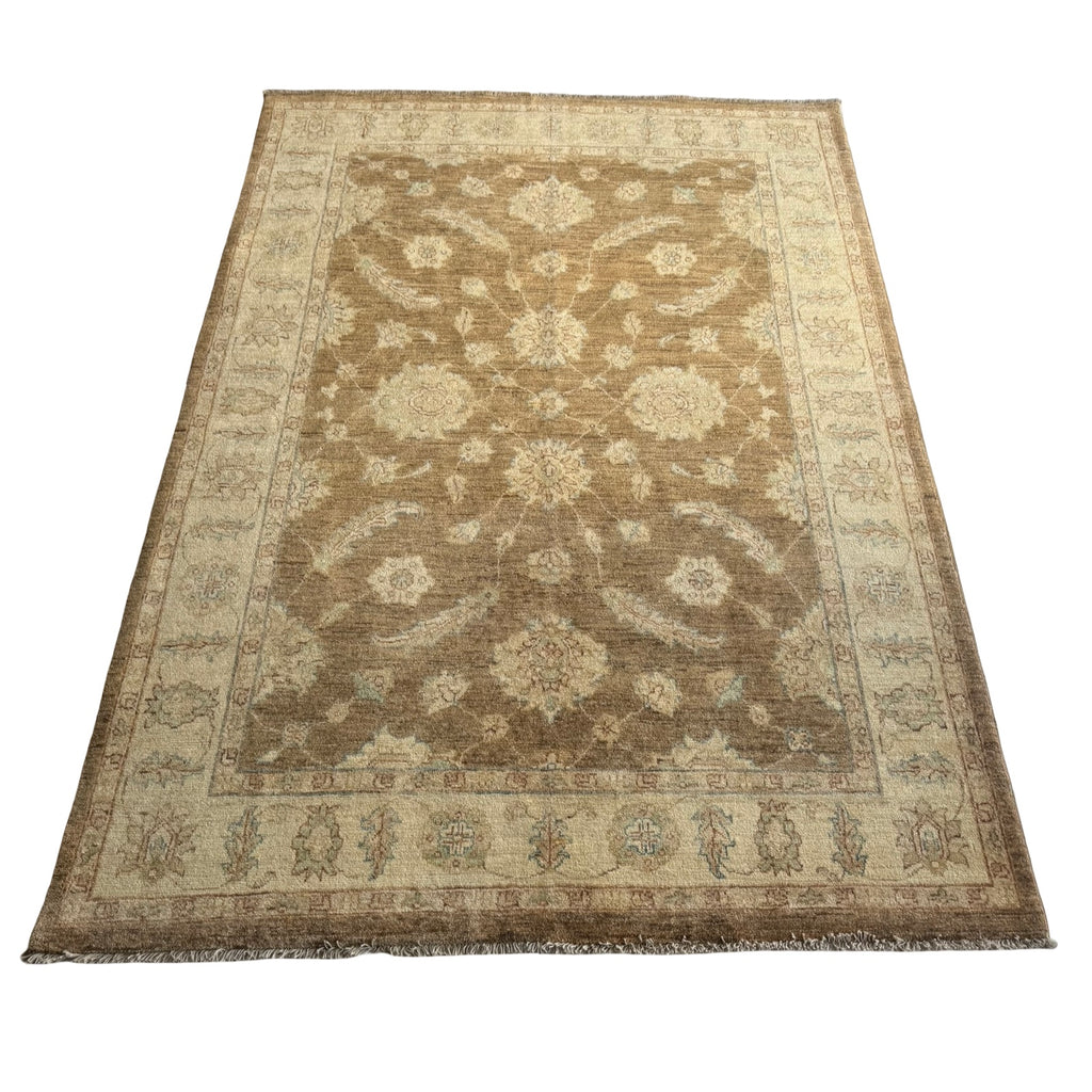 210 x 156 cm Afghan Chobi Hand-Knotted Wool Rug