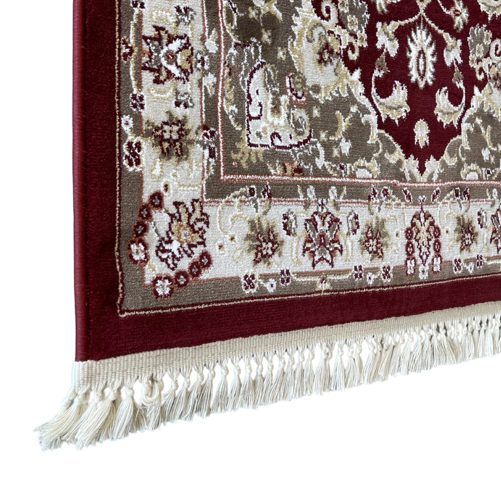 800 x 80cm Persian Kashan, Maroon Runner Rug