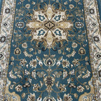 800 x 80cm Classic Persian Ardabil, Blue Runner Rug