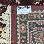 275 x 180 cm Hand Knotted Indian Jaipur Oriental Rug