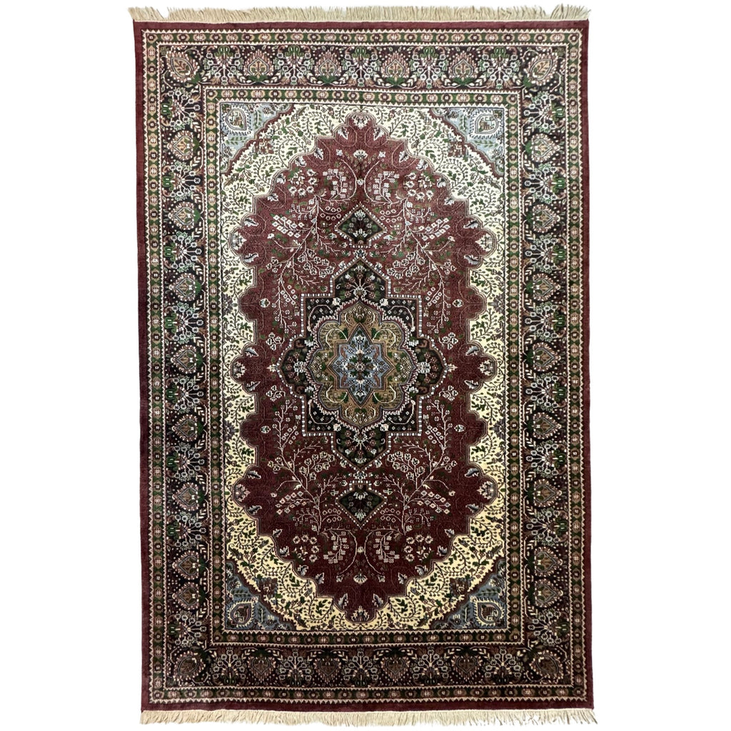 275 x 180 cm Hand Knotted Indian Jaipur Oriental Rug