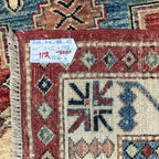 215 x 146 cm Hand Knotted Afghan Kazak Wool Rug