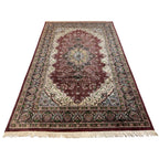 275 x 180 cm Hand Knotted Indian Jaipur Oriental Rug
