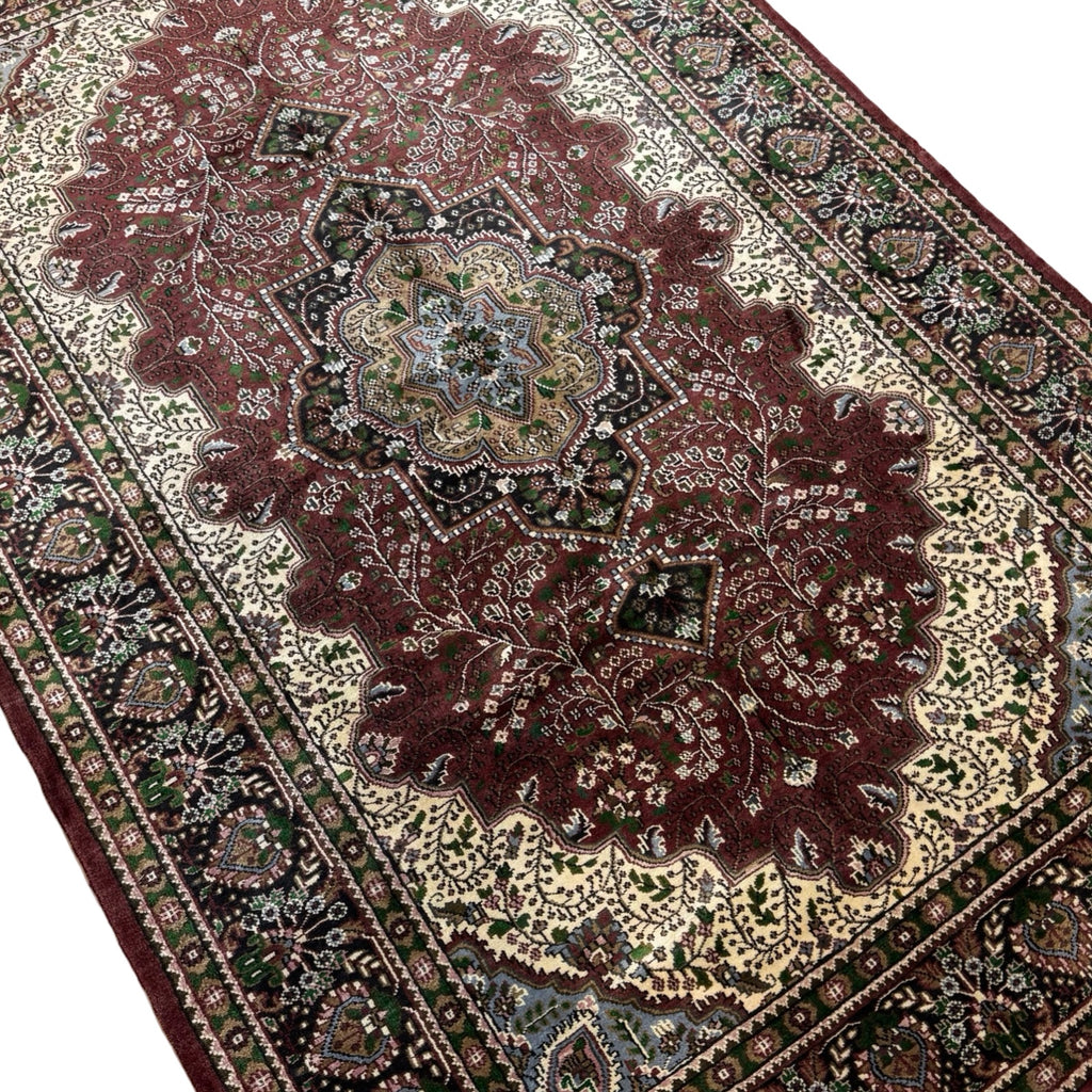 275 x 180 cm Hand Knotted Indian Jaipur Oriental Rug
