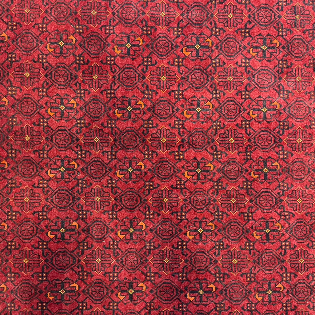290 x 200 cm Hand-Knotted Turkmen Basiri Geometric Rug