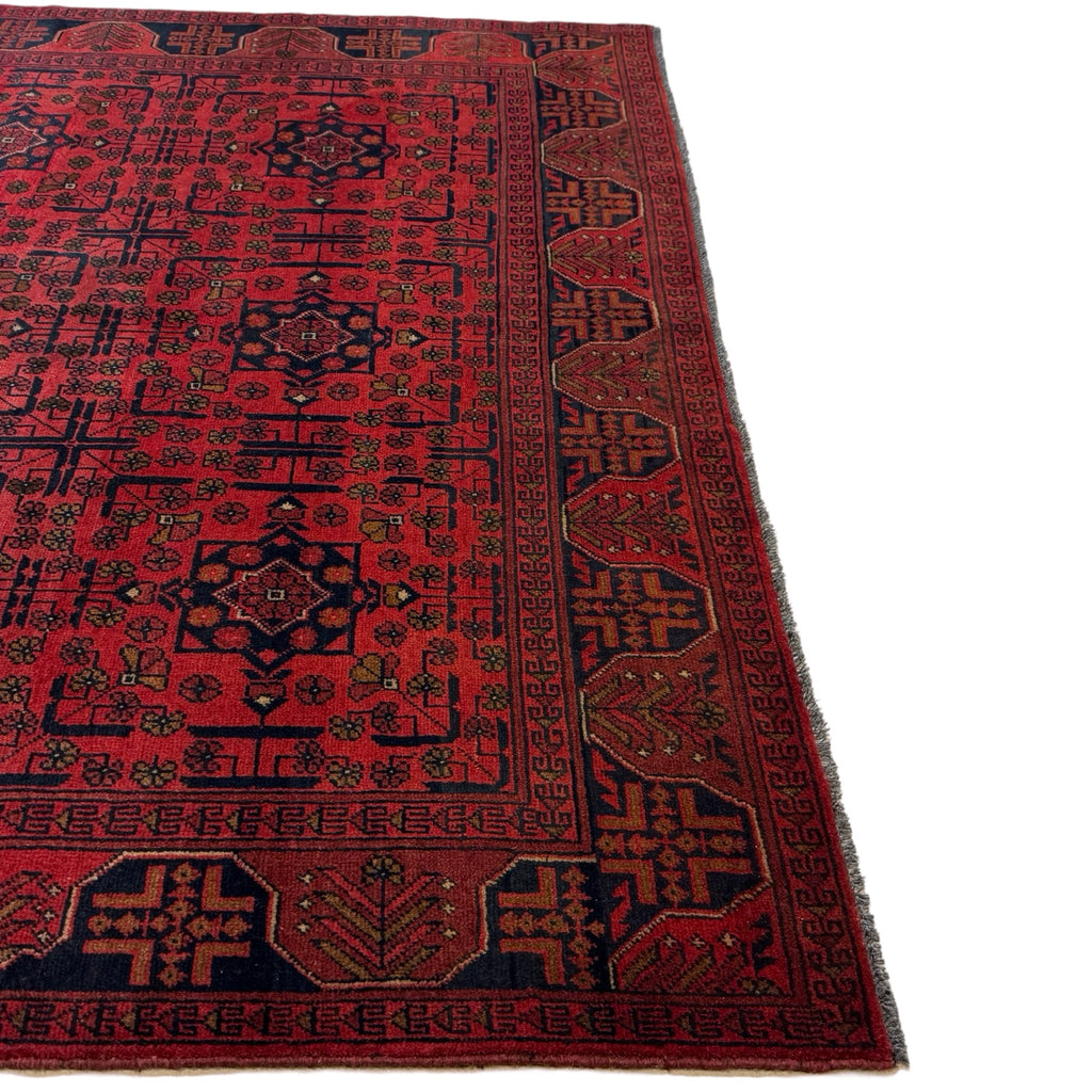 238 x 178 cm Hand-Knotted Afghan Khal Mohammadi Turkmen Rug
