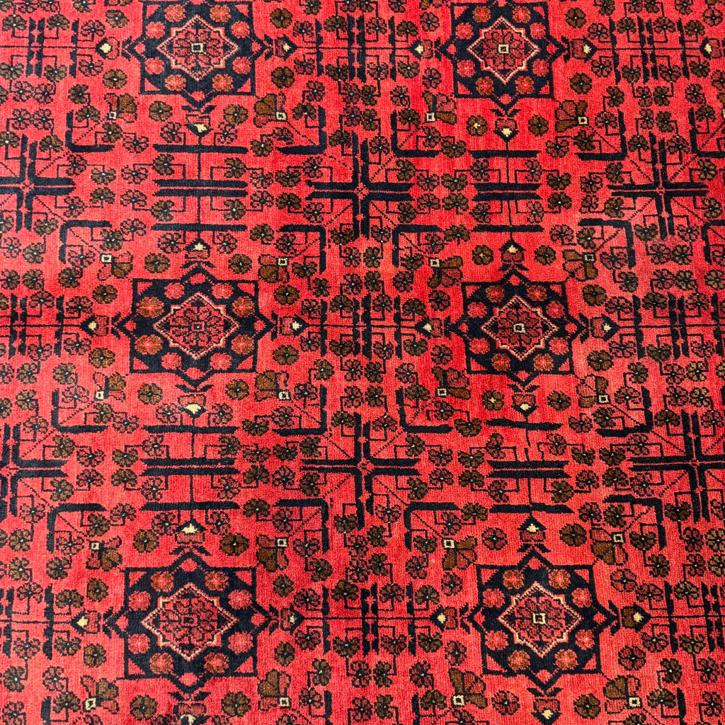 238 x 178 cm Hand-Knotted Afghan Khal Mohammadi Turkmen Rug