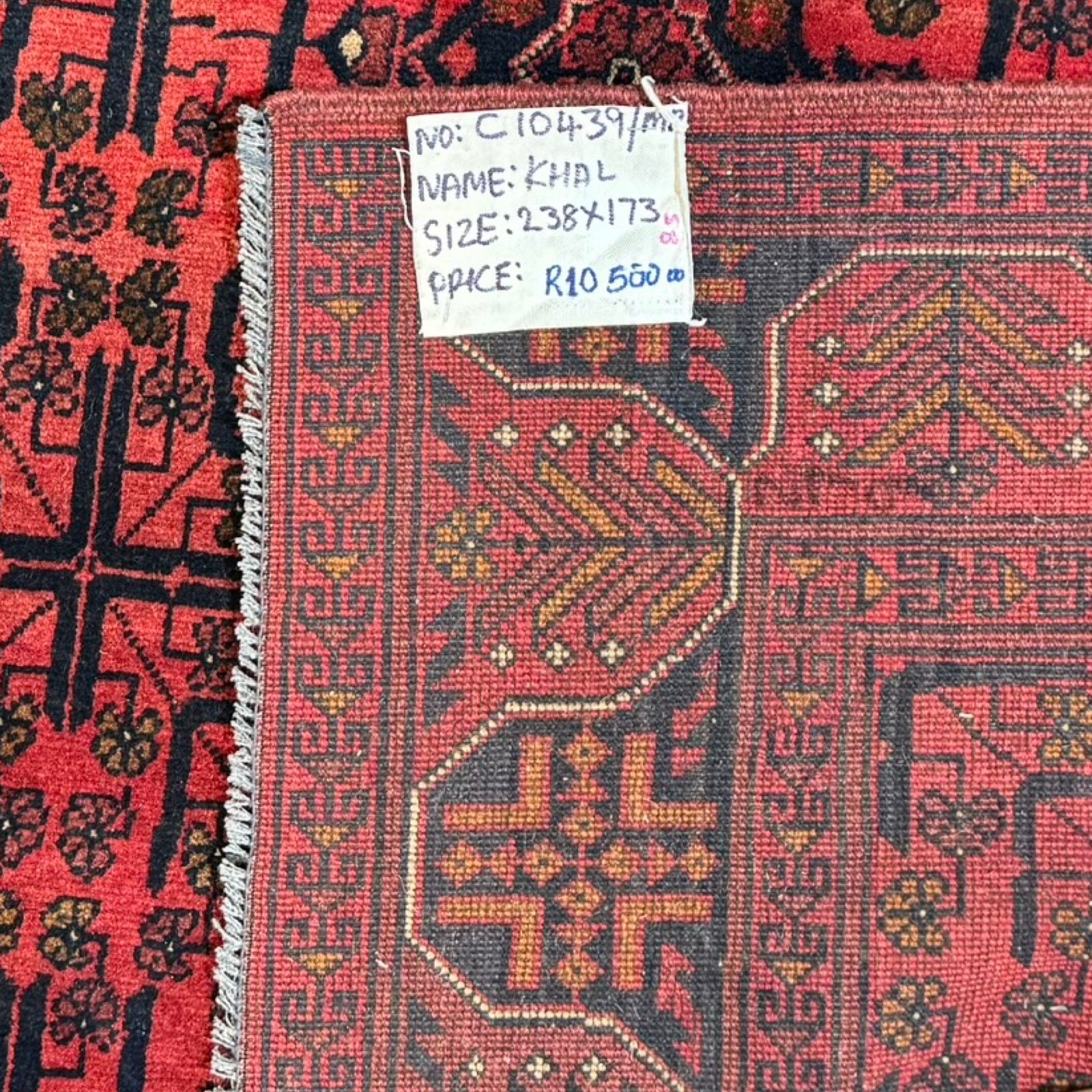 238 x 178 cm Hand-Knotted Afghan Khal Mohammadi Turkmen Rug