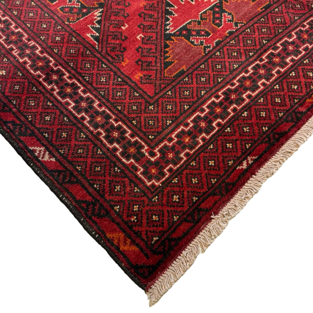 240 x 163 cm Hand-Knotted Afghan Khal Mohammadi Turkmen Rug