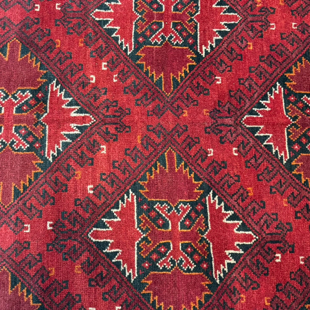 240 x 163 cm Hand-Knotted Afghan Khal Mohammadi Turkmen Rug