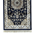 800 x 80cm Persian Kasha, Navy Blue Runner Rug