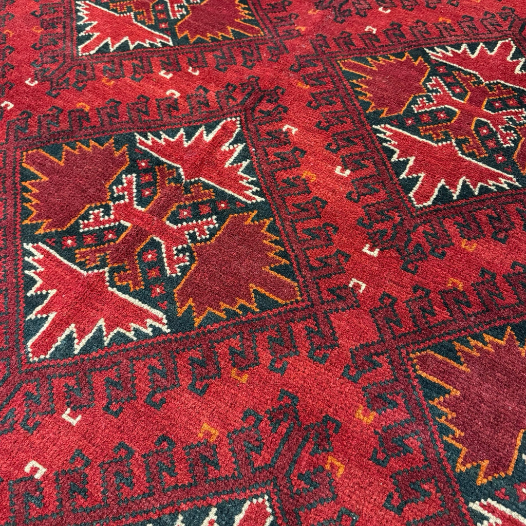 240 x 163 cm Hand-Knotted Afghan Khal Mohammadi Turkmen Rug