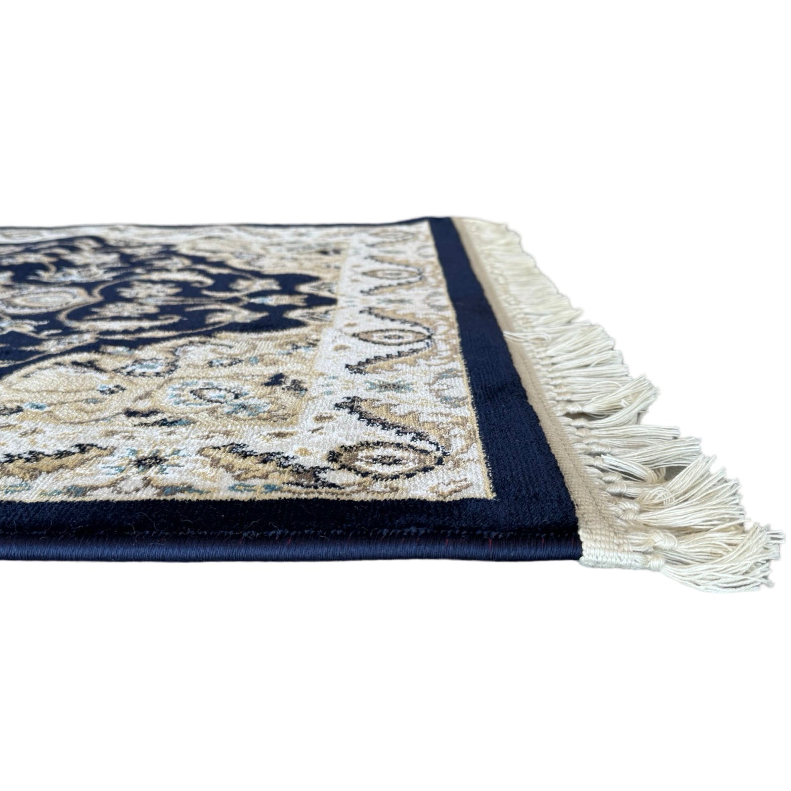 800 x 80cm Persian Kasha, Navy Blue Runner Rug