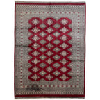 252 x 184 cm Hand Knotted Beige Karachi Jaldar – Wool Rug