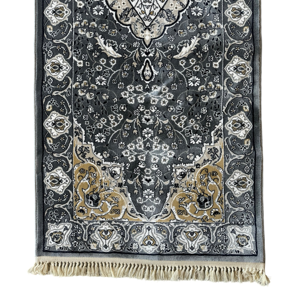 800 x 80cm Persian Mashad – Grey Runner Rug