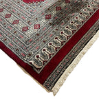 252 x 184 cm Hand Knotted Beige Karachi Jaldar – Wool Rug
