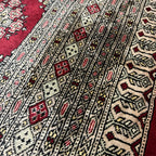 252 x 184 cm Hand Knotted Beige Karachi Jaldar – Wool Rug
