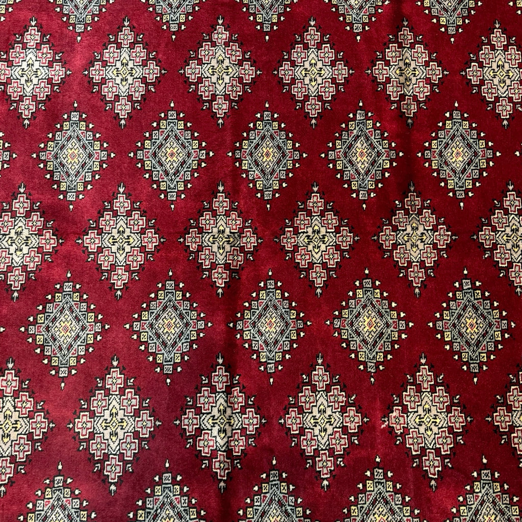 252 x 184 cm Hand Knotted Beige Karachi Jaldar – Wool Rug