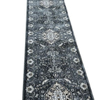 800 x 80cm Persian Mashad – Grey Runner Rug