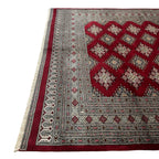 252 x 184 cm Hand Knotted Beige Karachi Jaldar – Wool Rug