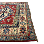 241 x 164 cm Hand Knotted Afghan Kazak Wool Rug