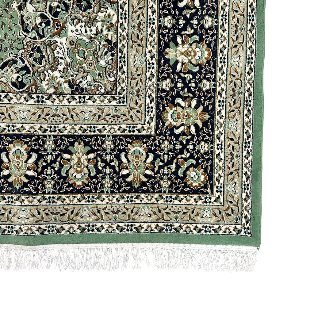 400 x 300 cm Persian Machine-Made Tabriz Soft Green Rug