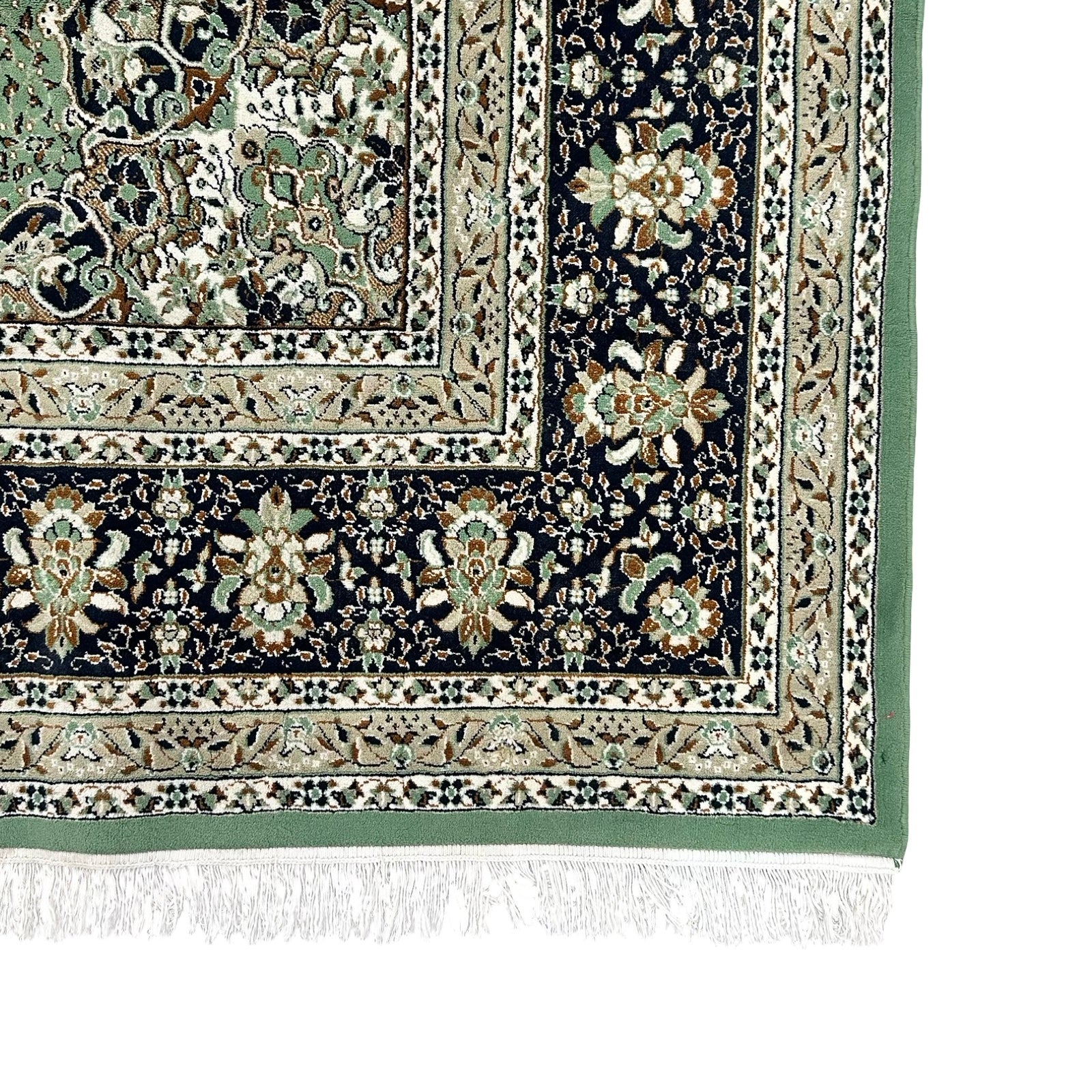 400 x 300 cm Persian Machine-Made Tabriz Soft Green Rug
