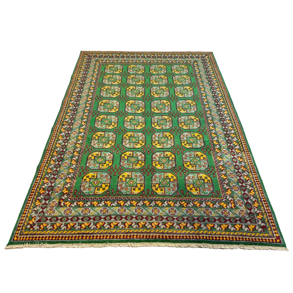 301 x 203 cm Hand-Knotted Afghan Akche Filpai Geometric Rug
