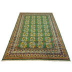301 x 203 cm Hand-Knotted Afghan Akche Filpai Geometric Rug