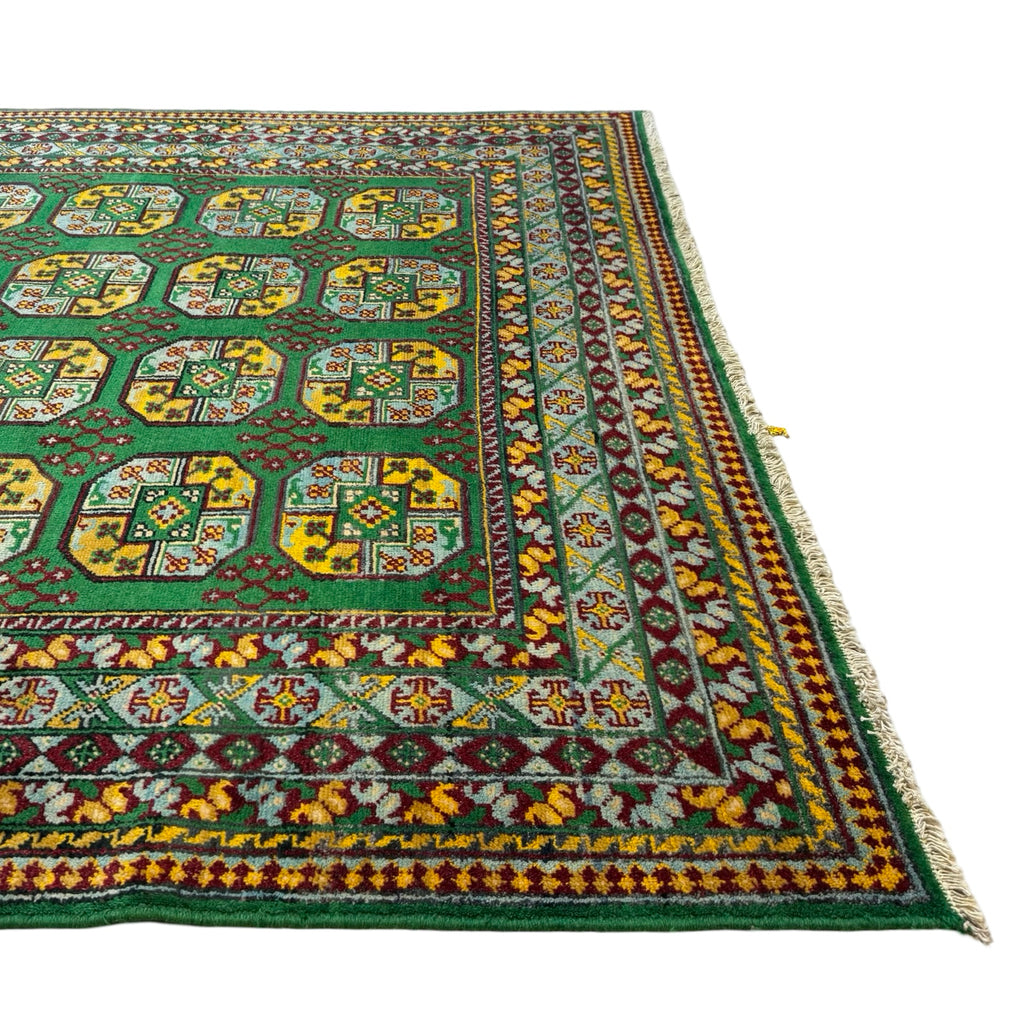 301 x 203 cm Hand-Knotted Afghan Akche Filpai Geometric Rug