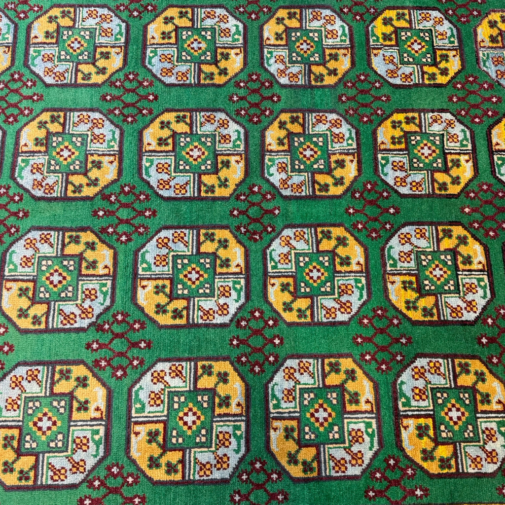301 x 203 cm Hand-Knotted Afghan Akche Filpai Geometric Rug