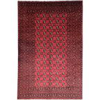 304 x 191 cm Hand Knotted Afghan Akche – Wool Rug