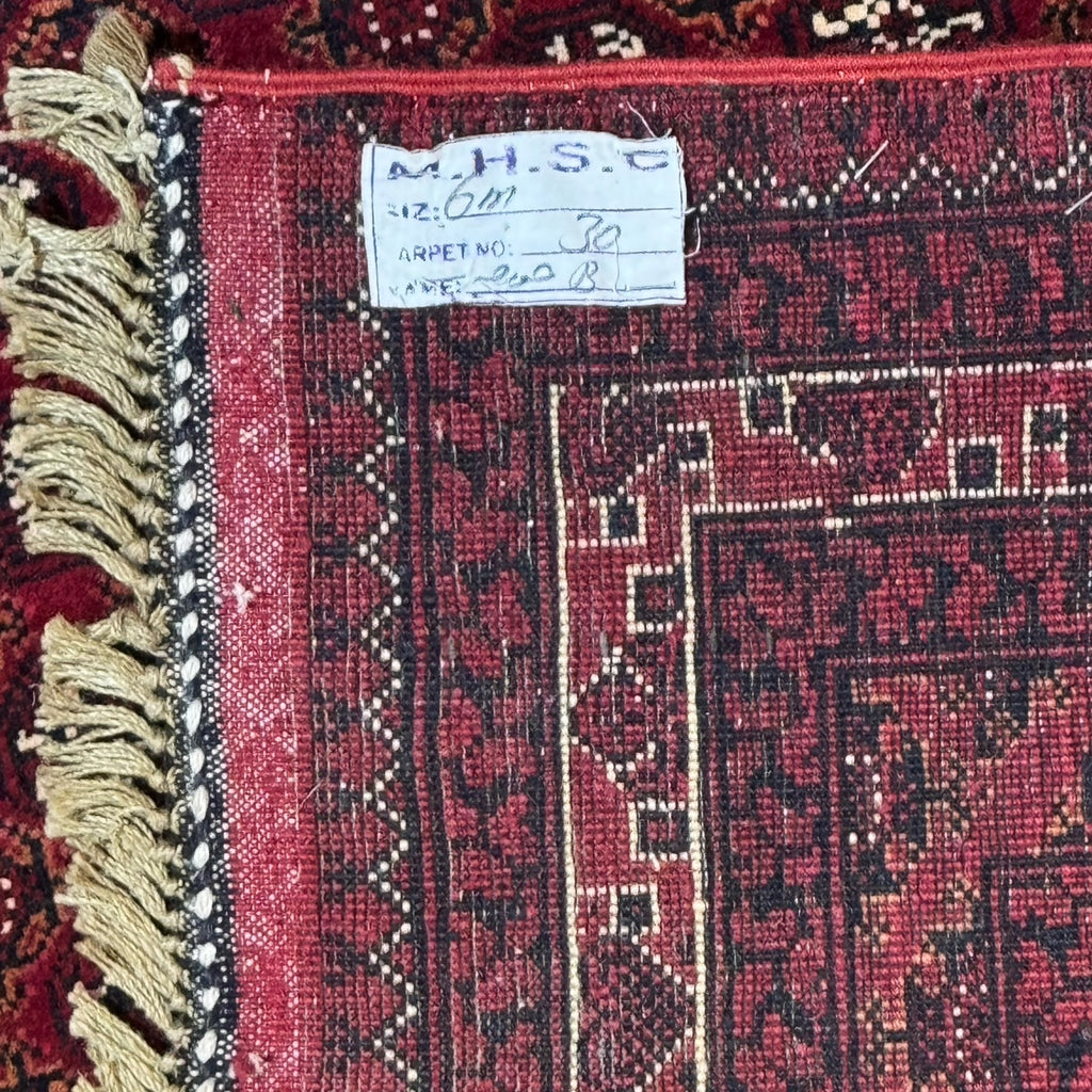 300 x 200 cm Hand-Knotted Afghan Khoja Roshnai Geometric Rug