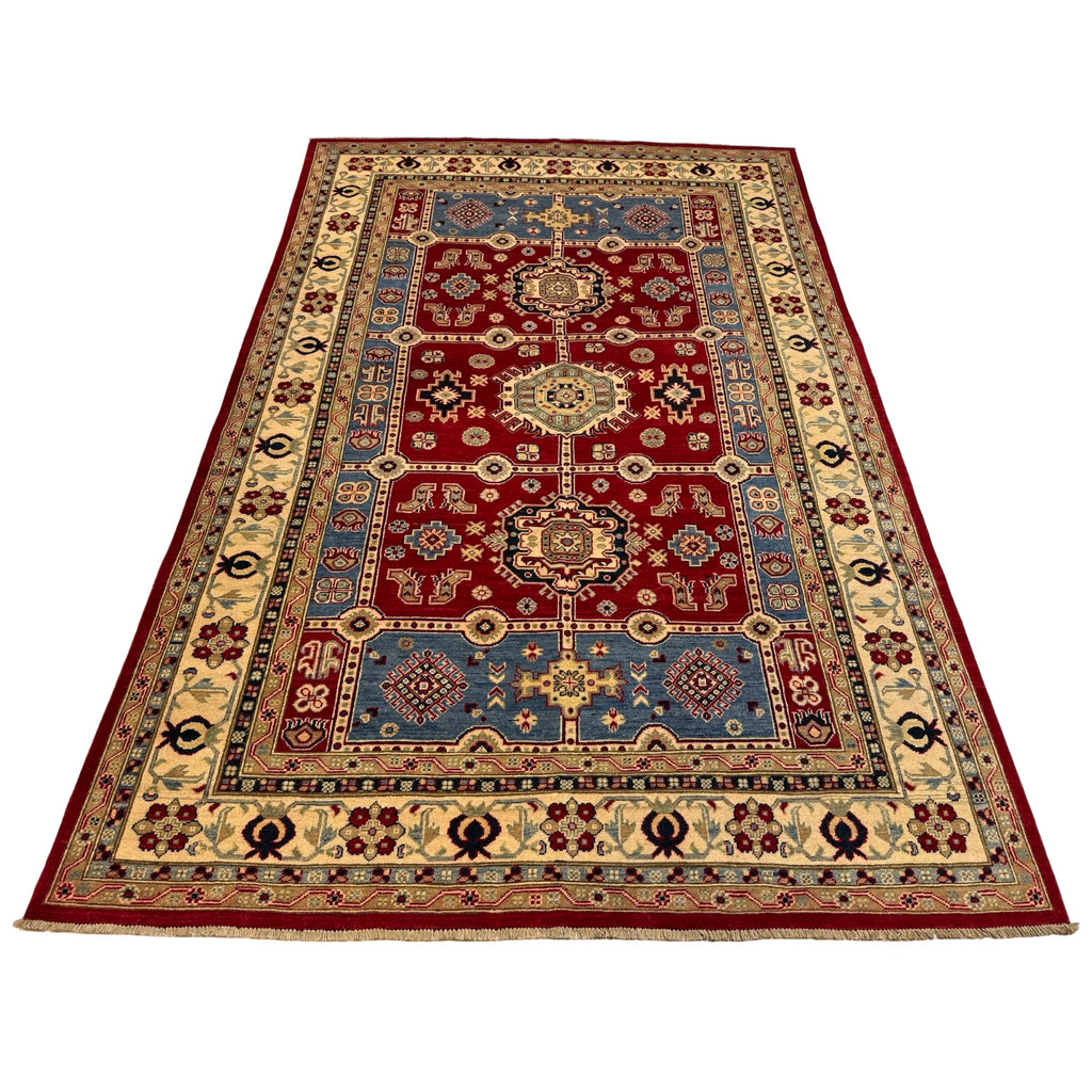 300 x 193 cm Hand Knotted Afghan Kazak Wool Rug