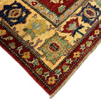 259 x 216 cm Hand Knotted Afghan Kazak Wool Rug