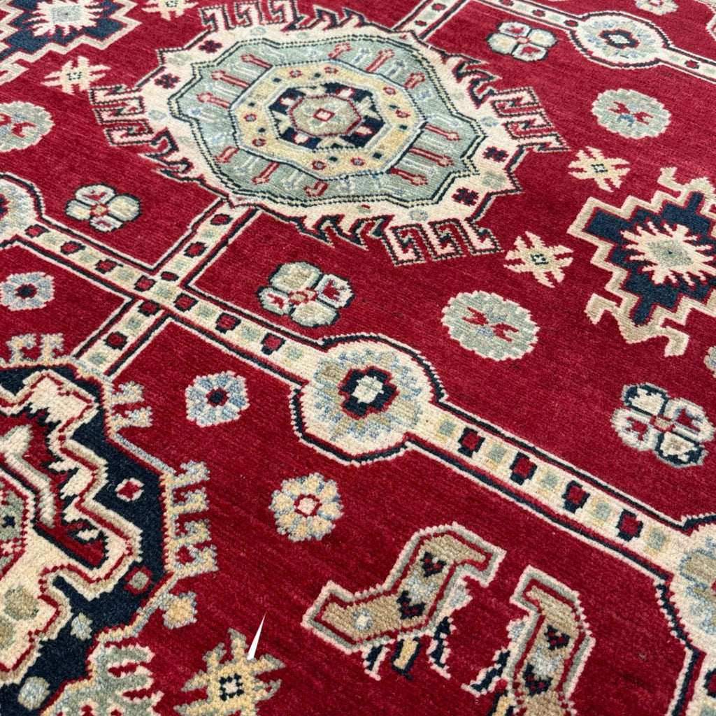 300 x 193 cm Hand Knotted Afghan Kazak Wool Rug