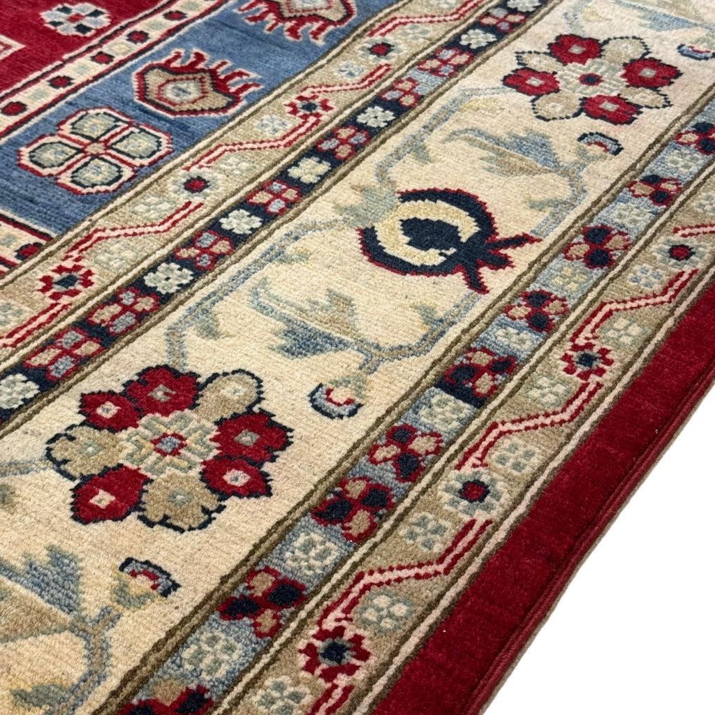 300 x 193 cm Hand Knotted Afghan Kazak Wool Rug
