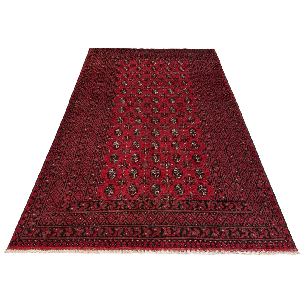 304 x 191 cm Hand Knotted Afghan Akche – Wool Rug